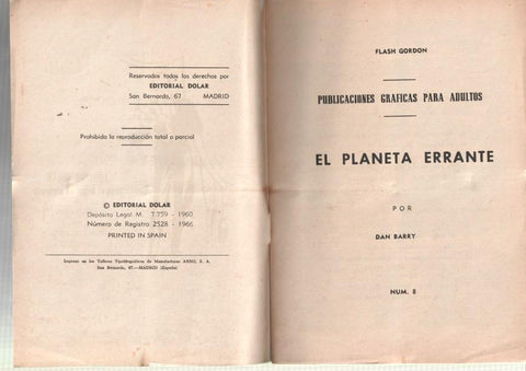Dolar: Heroes modernos 2a epoca numero 08: Flash Gordon: el planeta errante