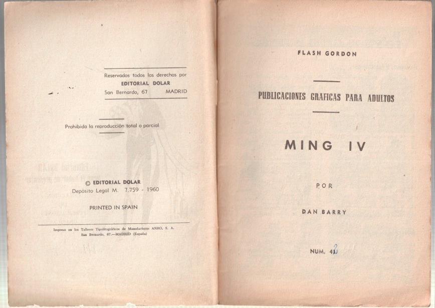 Dolar: Heroes modernos 2a epoca numero 41: Flash Gordon: Ming IV