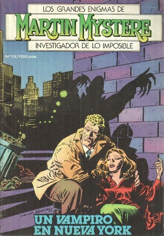 Edic Zinco: Martin Mystere numero 13: Un vampiro en Nueva York (numerado 1 en trasera)