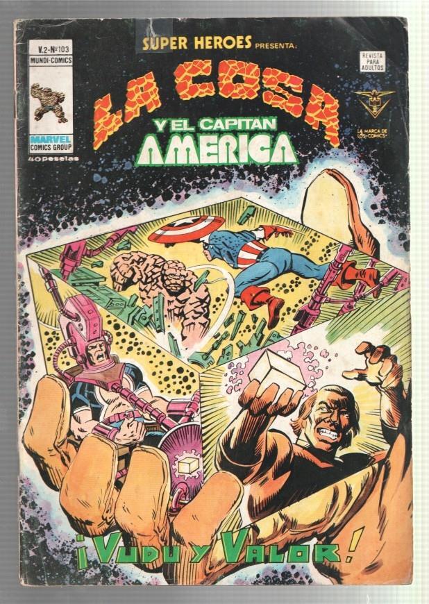 Vertice: Super Heroes volumen 2 numero 103: La Cosa y El Capitan America