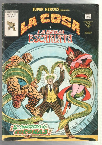 Vertice: Super Heroes volumen 2 numero 131: La Cosa y La Bruja Escarlata