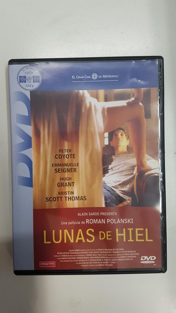 DVD pelicula: Lunas de Hiel (1992). Pelicula de Roman Polanski con Peter Coyote, Emmanuelle Seigner