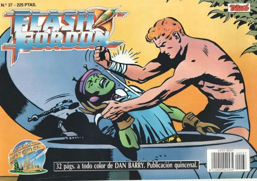 Ediciones B: Flash Gordon numero 37: tiras 25.8.1955 al 7.11.1955