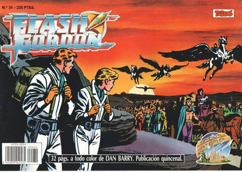 Ediciones B: Flash Gordon numero 34: tiras del 13.1.1955 al 28.3.1955