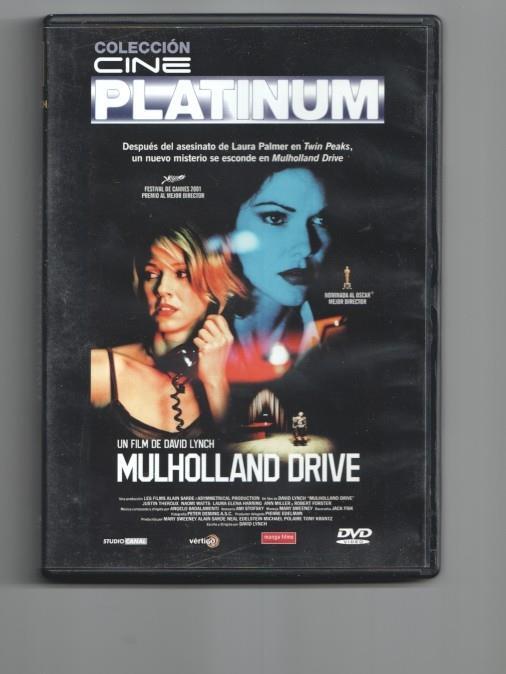 DVD pelicula: Mulholland Drive, un film de David Lynch con Naomi Watts, Laura Elena Harring. Coleccion Cine Platinum