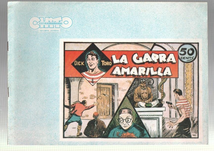 Dick Toro facsimil numero 01: La garra amarilla, trasera dibujo baile: Ball del Ram