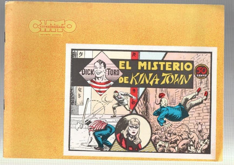 Dick Toro facsimil numero 02: El misterio de Kina Town, trasera dibujo baile: Ball de la Coca