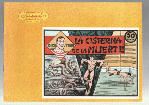 Dick Toro facsimil numero 04: La cisterna de la muerte, trasera dibujo baile: Ball de la coca