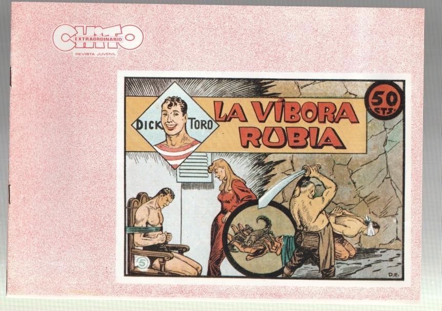 Dick Toro facsimil numero 05: La vibora rubia, trasera dibujo baile: Ball de la coca