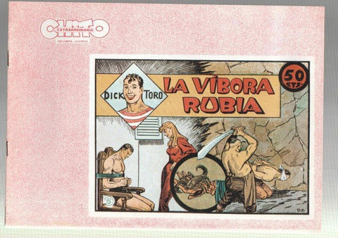 Dick Toro facsimil numero 05: La vibora rubia, trasera dibujo baile: Ball de la coca