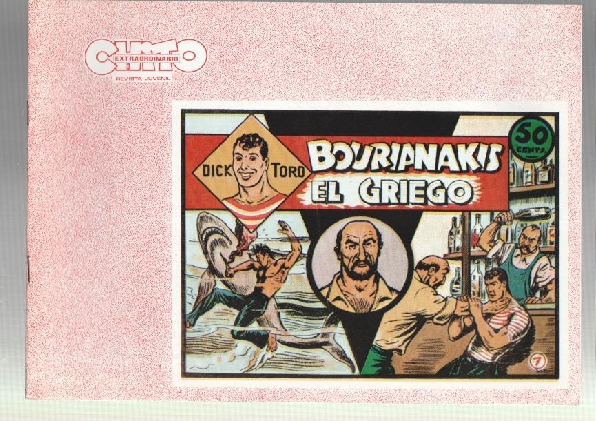Dick Toro facsimil numero 07: Bourianakis el griego, trasera dibujo baile: Ball de la Coca