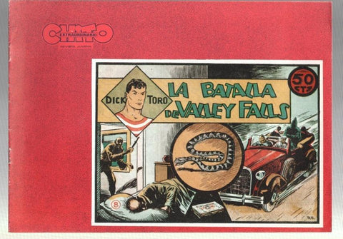 Dick Toro facsimil numero 08: La batalla de Valley Falls, trasera dibujo baile: Ball del Ram