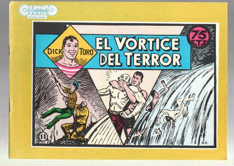 Dick Toro facsimil numero 11: El vortice del terror,  trasera dibujo baile: Ball del Ram