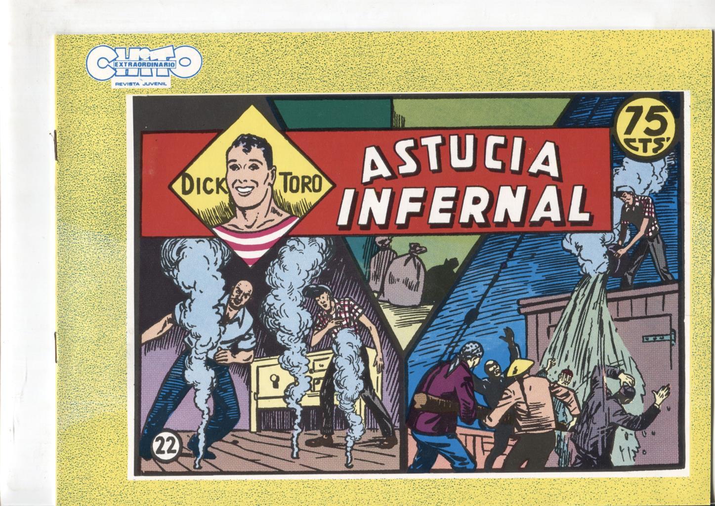 Facsimil: Dick Toro numero 22: Astucia infernal, trasera dibujo baile: Ball de la Coca