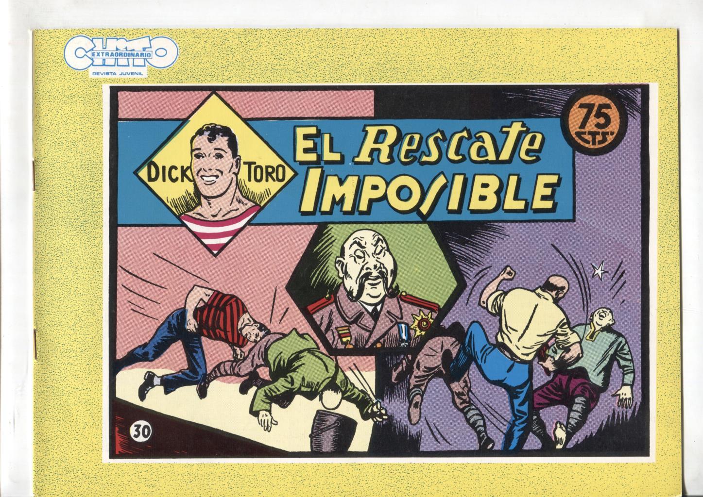 Facsimil: Dick Toro numero 30: El rescate imposible, trasera dibujo baile:: Ball del Ram