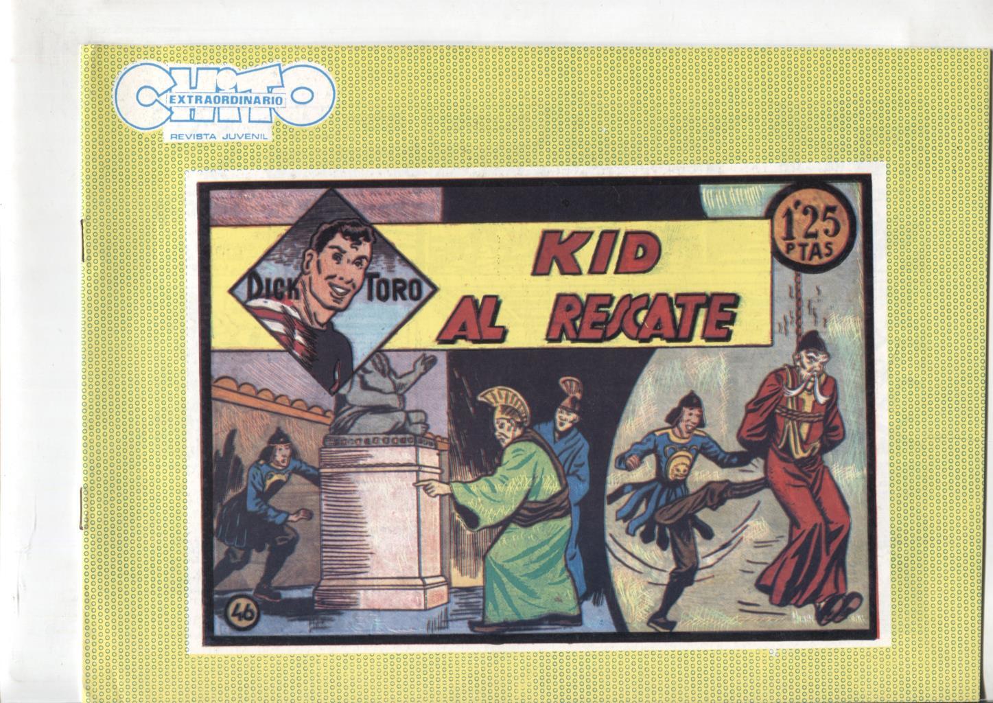 Facsimil: Dick Toro numero 46: Kid al rescate, trasera dibujo baile: Ball del Ram