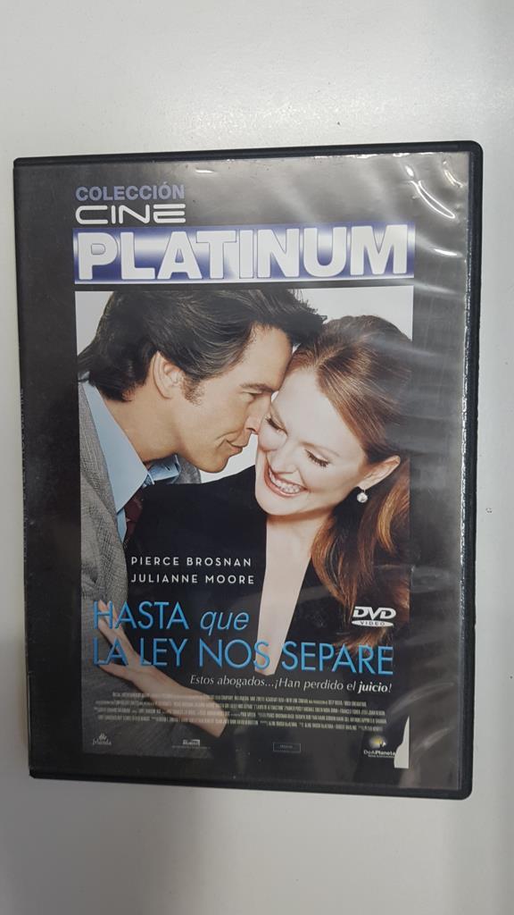 DVD pelicula: Hasta que la ley nos separe. Protagonizada por Pierce Brosnan y Julianne Moore. Coleccion Cine Platinum