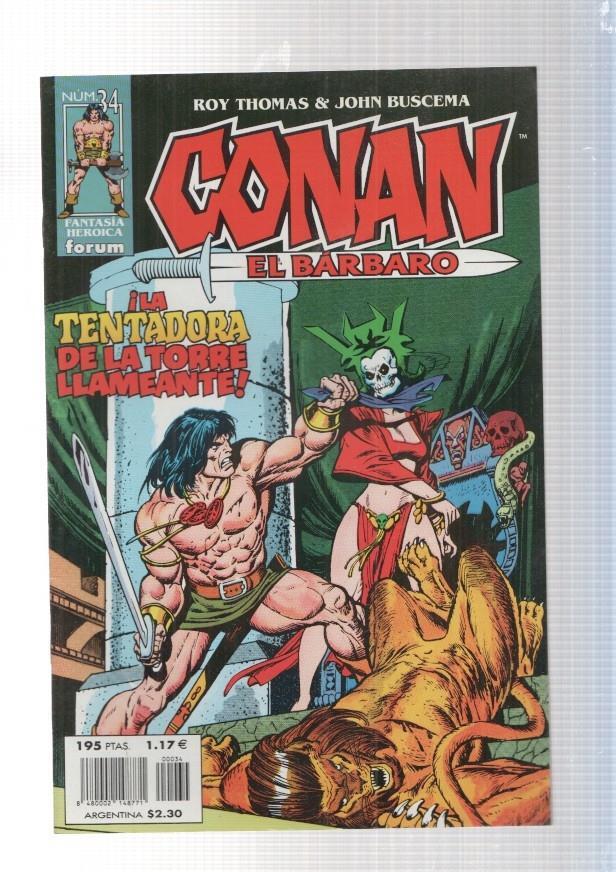 Planeta: Conan el barbaro numero 34: La tentadora de la torre llameante