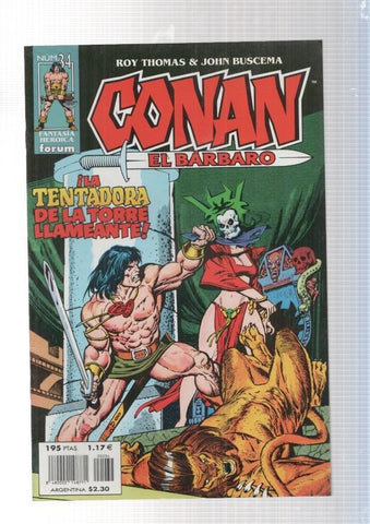 Planeta: Conan el barbaro numero 34: La tentadora de la torre llameante