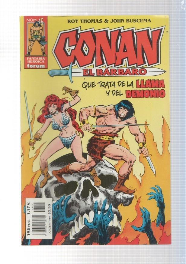 Planeta: Conan el barbaro numero 45: Que trata de la llama y el demonio