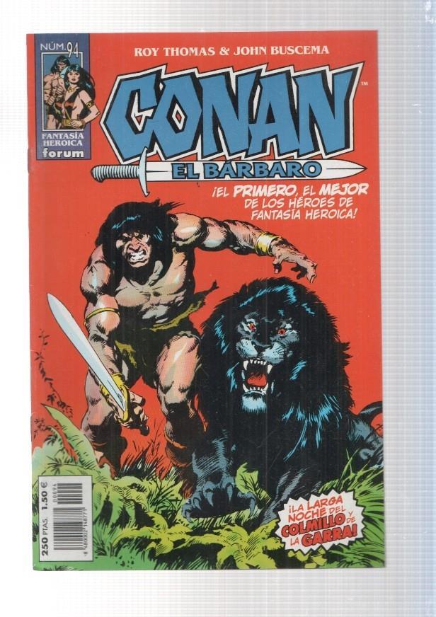 Planeta: Conan el barbaro numero 94: La larganoche del colmillo y de la garra