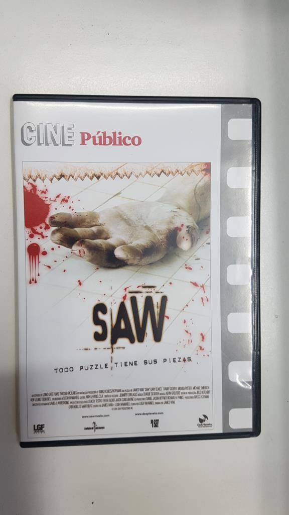 DVD pelicula: Saw, un film de James Wan. Cine Publico