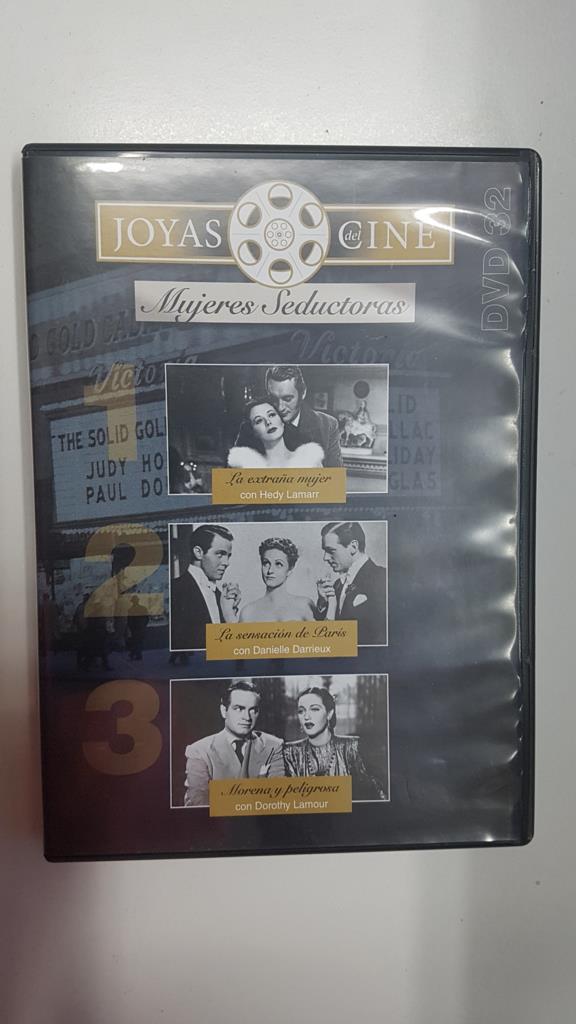 DVD pelicula: Joyas de Cine DVD 32. Mujeres seductoras. Incluye las 3 siguientes peliculas: La extraña mujer, La sensacion de Paris, Morena y peligrosa