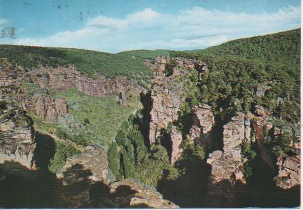 Postal E04042: Panorámica del Barranco de la Hoz, Guadalajara