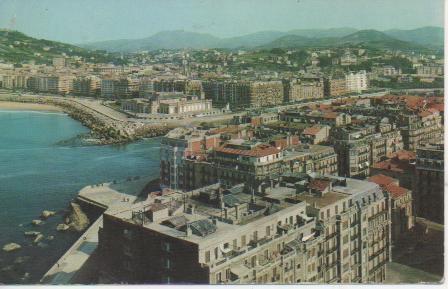 Postal E04008: Vista desde el Monte Urgull, San Sebastián