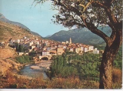 Postal E04080: Vista panoramica de Montanejos, Castellón, 