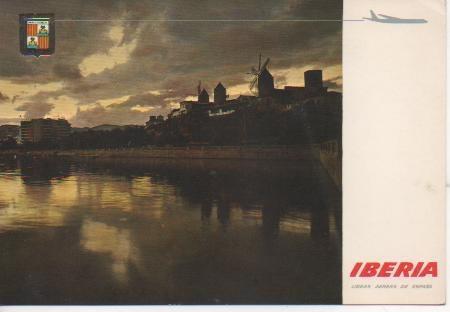 Postal E04168: Atardecer Molinos de "Es Jonquet", Mallorca
