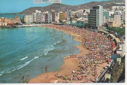 Postal E04187: Playa de Las Canteras, Palma de Gran Canaria