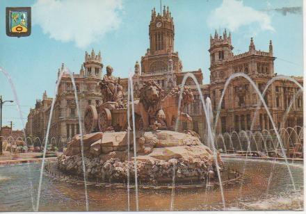Postal E04210: La Cibeles y Palacio de Comunicaciones, Madrid