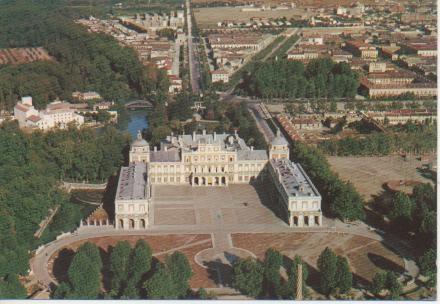 Postal E04198: Vista aérea de Aranjuez
