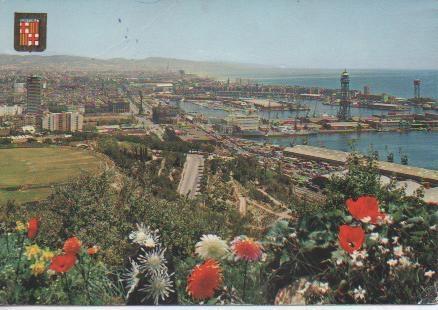 Postal E04111: Vista panorámica de Barcelona