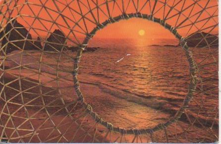 Postal E04109: Amanecer en Tossa de Mar, Costa Brava