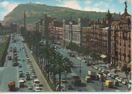 Postal E04107: Paseo de Colón, Barcelona