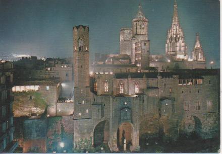 Postal E04101: Barrio Gótico de Barcelona