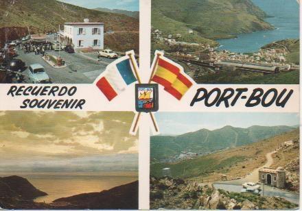 Postal E04100: Aduana Francesa-Vista general de Port Bou
