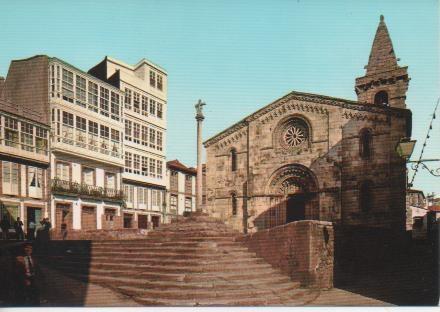 Postal E03788: Iglesia de Sta. María-Colegiata, La Coruña