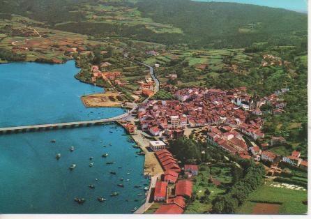 Postal E03792: Vista aérea Puentedeume