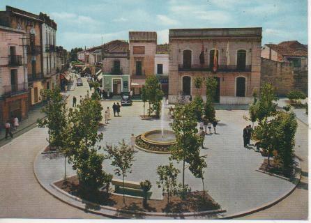 Postal E03686: Plz del Caudillo, Ayuntamiento y calle Barcelona, Mollet