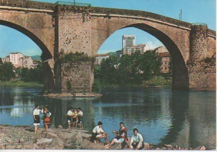 Postal E03679: Puente Romano sobre el Miño, Orense
