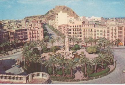 Postal E03660: Plaza de los Luceros y Avda. de Alfonso el  Sabio, Alicante