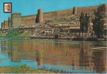 Postal E03723: Rio daja y Murallas, Avila