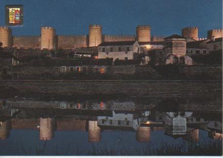 Postal E03718: Muralla Oeste y río Adaja, Avila