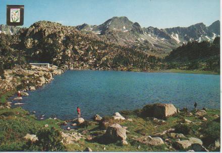 Postal E03900: Llac dels Pessons i Pic Montalús, Valls d'Andorra