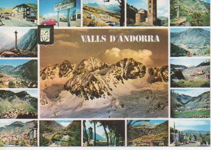 Postal E03893: Difernts aspectes Valls d'Andorra
