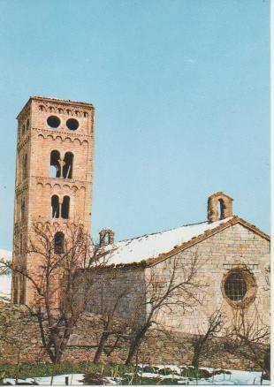 Postal E03883: Campanar.Esglèsia Romànica, Mollo, Girona
