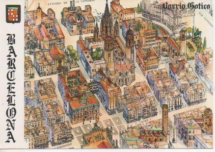 Postal E03920: Guia del Barrio Gótico de Barcelona